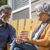 black older couple outside