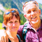 couple outside in the mountains