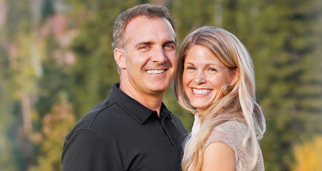 american couple outside in nature